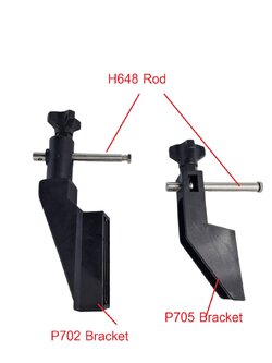 P702 Bracket, P705 Bracket, H648 Rod M8 screw length 110mm ตัวประคองกั้นข้างของระบบสายพานลำเลียงใช้กับระบบสายพาน Top chain