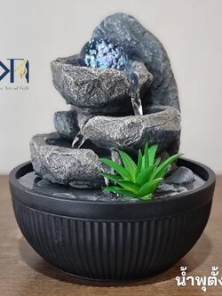 น้ำพุตั้งโต๊ะ รุ่นชมสวนรหัส7201628 น้ำผุดน้ำล้นตั้งโต๊ะทำงานแต่งบ้านเสริมฮวงจุ้ย เรียกทรัพย์ของขวัญมงคล