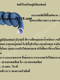 ท่อผ้าใบเคลือบฟอยด์ชนิดไม่ลามไฟ