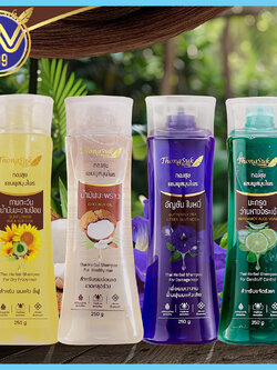 แชมพูสมุนไพร ทองสุข ปริมาณ250กรัม มี4สูตร