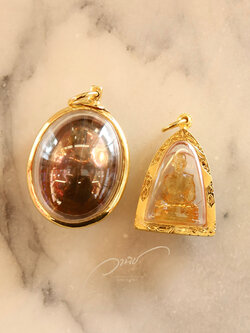 รับเลี่ยมพระ เลี่ยมกรอบทองกันน้ำ งานสั่งทำกรอบทอง ตลับทอง ร้านเลี่ยมพระอยุธยา