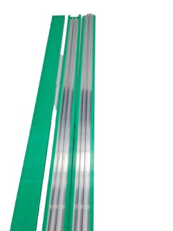 HarH605 Aluminum guide rails ตัวกั้นข้างสำหรับสร้างสายพานลำเรียงในโรงงานน้ำดื่มและโรงงานอาหาร 1 เส้นยาว 1เมตร