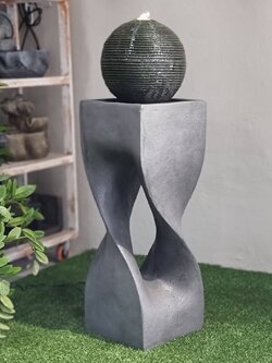 น้ำพุน้ำล้นตั้งพื้น รุ่นMZ15451GA อ่างน้ำพุหน้าบ้าน น้ำพุล้นแต่งสวน อ่างน้ำพุเสริมฮวงจุ้ย