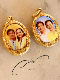 ✨รับทำล็อกเก็ตหินเลี่ยมกรอบทองคำ✨