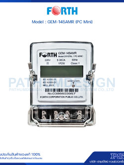 มิเตอร์ไฟฟ้า อีเล็คทรอนิคส์ ดิจิตอล FORTH รุ่น GEM-145AMR (PC-MINI)