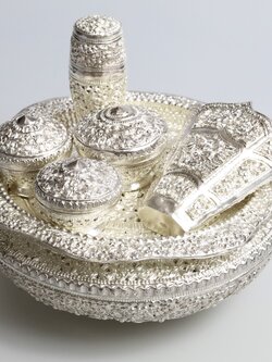 ชุดเชี่ยนหมากเงินแท้ งานเงินพรีเมี่ยม ครบชุด