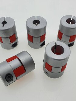 Jaw Coupling JM20C คัปปลิ่งประกบเพลา สำหรับเครื่อง CNC เครื่อง3D print และใช้ส่งกำลังเพลา ต่างๆๆ