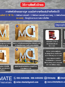 วิธีติดอักษรพลาสวูด