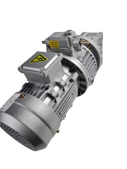 มอเตอร์เกียร์ไฟฟ้ากระแสสลับ ขนาด 1 แรงม้า 3 เฟส 220v/380V พร้อมหน้าแปน รูเพลา 25 มิลลิเมตร เกียร์ 20:1