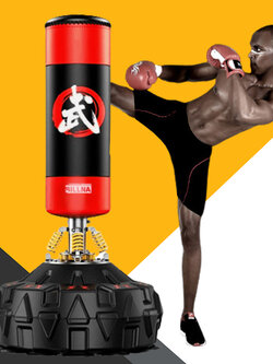 กระสอบทรายตั้งพื้น พร้อมสปริง เป้าชกมวยตั้งพื้น เป้าซ้อมมวย เป้าล่อซ้อมมวย เป้ามวยตั้งพื้น 90 องศา เป้ามวย เป้าล่อมวย เป้าชกมวย รุ่น Fit-067