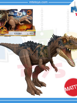 **MTS Toys**Mattel Jurassic World Dominion Roar Strikers : HDX35 Rajasaurus [ความยาวจากหัวถึงหาง 26 ซ.ม.]