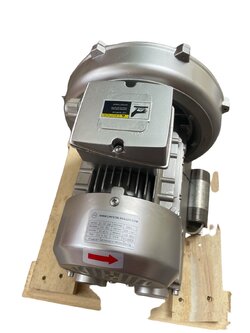 พัดลมโบรเวอร์เป่าอากาศ และ ดูดอากาศ Ring Blower CTA 340 380 V ขนาด 0.5แรงม้าใช้เติมอากาศในบ่อ เพาะเลี้ยงสัตว์น้ำ