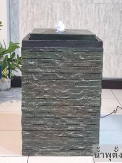 น้ำพุตั้งพื้น รุ่นทรงเหลี่ยม20625 น้ำพุเสริมฮวงจุ้ยแต่งสวน น้ำพุหน้าบ้าน อ่างน้ำตกแต่งบ้าน