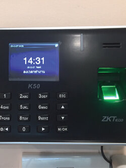 เครื่องสแกนลายนิ้วมือ ZKteco K50