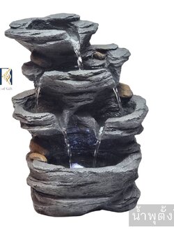 น้ำล้นตั้งโต๊ะ รุ่นมงคลฮวงจุ้ย21021 น้ำพุตั้งโต๊ะเสริมฮวงจุ้ย น้ำพุล้นแต่งบ้าน ความหมายดี