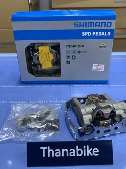บันได Shimano PD-M324 บันไดทัวริ่ง บันไดกะเทย ใช้ได้2แบบ คลีทและปกติ