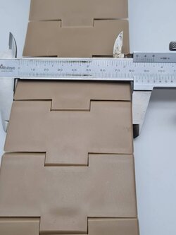 828-K330 สาพาน top chain ความกว้าง 82 มิลลิเมตรเป็นสายพานรุ่นข้อใหญ่ ใช้งานทนทานไม่แตกง่าย