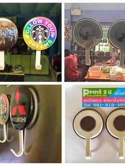 ที่เเขวนของ เเม่เหล็ก,ติดตู้เย็น / จุ๊ปติดกระจก