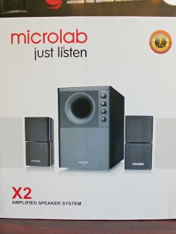 ลำโพงคอมพิวเตอร์ Microlab x2 2.1 เบสแน่น เสียงดี