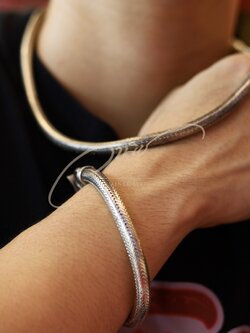 สร้อยคอเงินแท้ 92.5% แบบ 2 ถอด🔗 (ถอดใช้งานได้ 2 รูปแบบ)