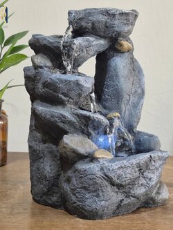 น้ำพุน้ำล้นตั้งโต๊ะ รุ่นรหัส21022 น้ำผุดแต่งบ้านตั้งโต๊ะเสริมฮวงจุ้ย อ่างน้ำพุจำลอง น้ำพุมงคล ของขวัญ