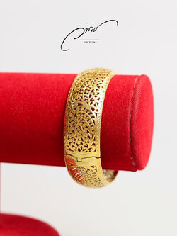 กำไลข้อมือทองคำ 90% ฉลุลายพรีเมี่ยม #ไม่มีค่ากำเหน็จ