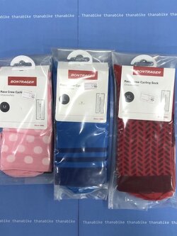 ถุงเท้า ปั่นจักรยาน Bontrager รุ่น Race Crew แบบยาว สีพิเศษ