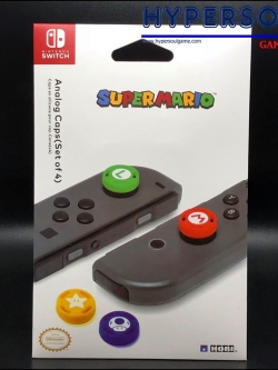 ACC-SWITCH: HORI (HK) ANALOG CAPS (SET OF 4): SUPER MARIO