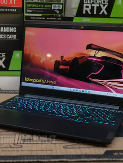 โน๊ตบุ๊ตเล่นเกมมือสอง Lenovo ideapad gaming 3 15ACH6 Type 82K2 R5 5600H RAM 16 GB M.2 512GB 3050Ti