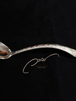 ทัพพีเงิน เงินหนา แกะลายสวย