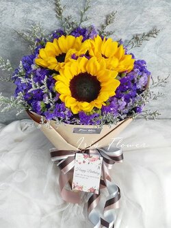 ช่อดอกทานตะวันและสแตตีส