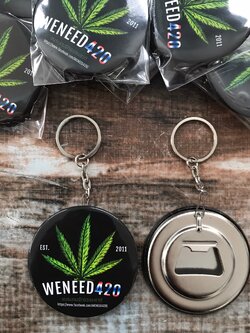 พวงกุญแจที่เปิดขวด 4.4 / 5.8 cm