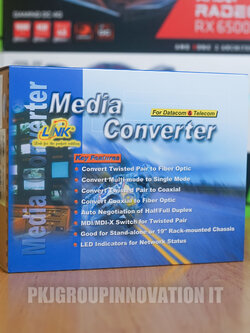 คอนเวอร์เตอร์ Link UT-1310A Fiber Gigabit Media Converter มือหนึ่ีงประกันจากผู้ผลิต