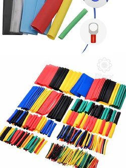 รหัสสินค้า 264 ท่อหดความร้อน ฉนวนหุ้มสายไฟ 560 ชิ้น พร้อม กล่องพลาสติก