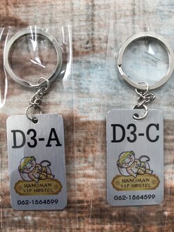 พวงกุญแจอลูมิเนียม พิมพ์ลาย