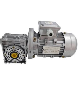 มอเตอร์เกียร์ไฟฟ้ากระแสสลับ ขนาด180W 380V/220V 3phase พร้อมหน้าแปน รูเพลา 18 มิลลิเมตร เกียร์ 60:1