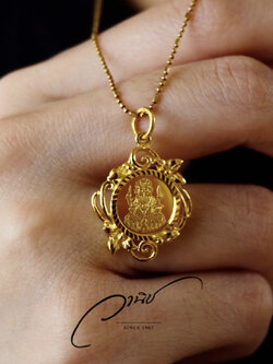 ✨จี้พระพิฆเนศทองคำ✨ ด้านหลังสัญลักษณ์โอม