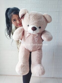 ตุ๊กตาหมีขนนุ่ม สีน้ำตาลอ่อน 70 cm.