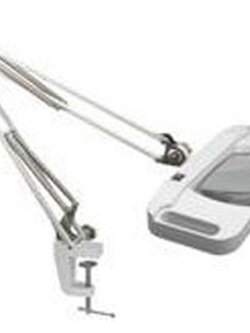 โคมไฟแว่นขยายเลนส์สี่เหลี่ยม แบบหนีบ 10x