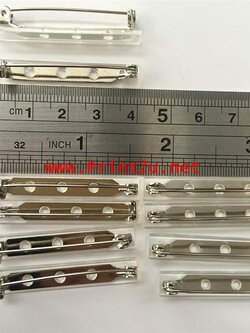 เข็มกลัดฐานใส ขนาด 4 cm ไม่มีกาว