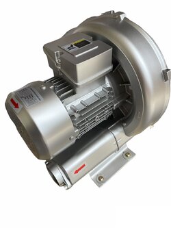 พัดลมโบรเวอร์เป่าอากาศ และ ดูดอากาศ Ring Blower CTA 740w 380 V ขนาด 1 แรงม้า(0.74 KW)ใช้เติมอากาศในบ่อ เพาะเลี้ยงสัตว์น้ำ โรงงานอุตสาหกรรม