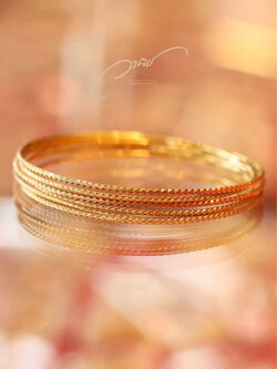 เซตกำไลข้อมือทองคำ 6 ห่วง