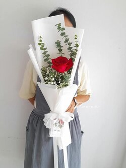 ช่อดอกกุหลาบ 1 ดอก (ช่อ Size L)