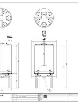 ชุดเครื่องกวน 300 ลิตร ( Mixing Tank 300 Lite )