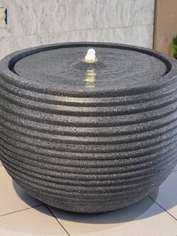 น้ำพุหน้าบ้าน รุ่นทรงกลมขนาดใหญ่โมเดิร์น2590 น้ำพุแต่งสวนเสริมฮวงจุ้ย อ่างน้ำตกสำเร็จรูป