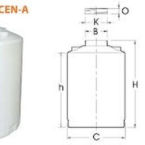 ถัง PE รุ่น CEN-A ขนาด 6,000 ลิตร
