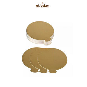 ฐานเค้กชิ้นสีทองหลม (100ใบ) 0 กก.