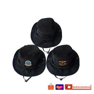 หมวกปีกทหารพราน ปีกสั้น ถักเชือก พาราคอร์ด Paracord ติดอาร์ม ทหารพราน จู่โจมทหารพราน