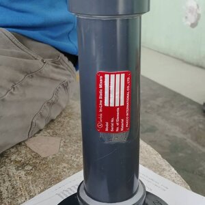 Static Mixer แบบ UPVC ขนาด 50 mm. ( 2 นิ้ว) รุ่น 4 Elements