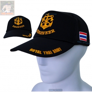 หมวกแก๊ปเหล่าทหารช่าง กองทัพบก (ทบ.) สีดำ (รับชำระปลายทาง)